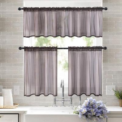 China Blackout Half Kitchen Curtain Short Curtain Rod By Hot Window Finishing Screen Amazon Cabinet Partition Window Manufacturers for sale