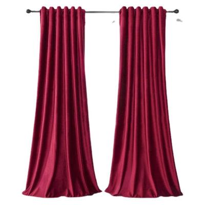 China Blackout Curtains For Living Room Bedroom Thick Italian Velvet Solid Color Shade Fabrics Velvet Simple Luxury Curtain for sale