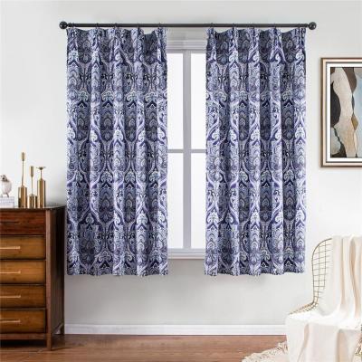 China New blackout Chinese style flower and bird jacquard blackout curtains for living room and bedroom window screen customization for sale