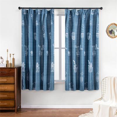 China Hot Selling High Quality Single Layer Blackout Curtain Design Made 100% Shading Curtains for sale