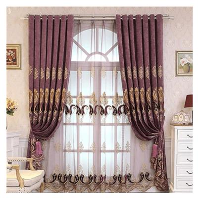 China New Vintage Blackout Blackout Curtains French Finished Curtains European Luxury Bedroom Living Room French Finished Curtains for sale