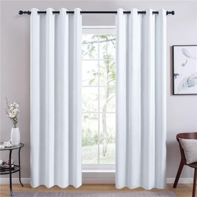 China Hot Selling One Piece Ready Made Blackout Polyester Stock Soft Thermal 100% Curtains For Home for sale