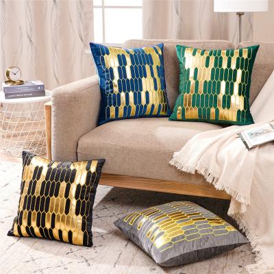 China New Type Anti-static European Classical Cover Embroidered Amazon Popular Household Sofa Cushion Cover Customized Dutch Velvet Pillow Case for sale