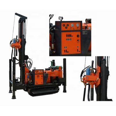 China Construction worksÂ   Depth 100 To 800 Meter Crawler Water Well Pneumatic Rotary Borehole Drilling Rig Machine for sale