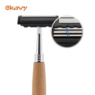 China Wholesale Women's Hair Razor Professional Triple Blade Hair Razor Shaving Shaving Safety Razor For Man for sale