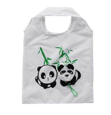 China / Cartoon Animal Foldable Shopping Bag, Panda Shaped Foldable Shopping Bag, Reusable Grocery Bags with Logo, RPET Promotion for sale