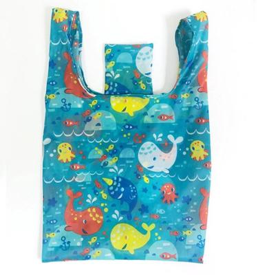 China / Cartoon Foldable Shopping Bag, Polyester Bag, Custom Bag, Tote Bag, Portable Shoulder Foldable Shopping Bag, Promotional Gift for sale