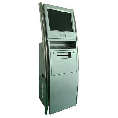 China Netoptouch indoor self-service kiosks with A4 printer, wifi, NFC card reader and keyboard for sale