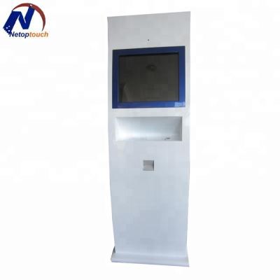 China Custom 19 Inch Self Self Electronic Kiosk All In One Interactive IR Touch Kiosk Cabinet Enclosure For Sale for sale