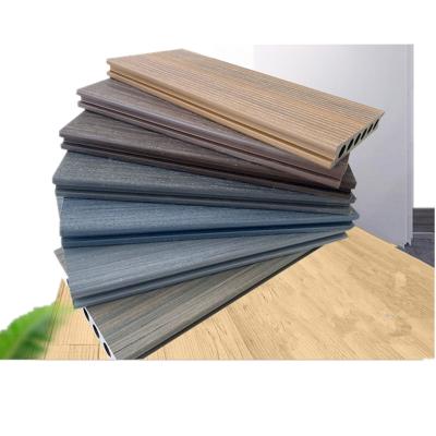 China Contemporary anti-split wpc wall cladding panel covering Chinese wood decoration decking for sale