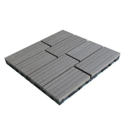 China Factory price wood anti-uv modern diy engineered plastic wpc composite floor tiles for sale