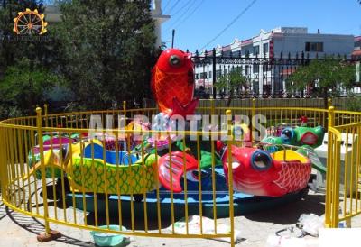 China Rotating Fish Kids Amusement Ride Fiberglass And Steel Material 6 M Size for sale