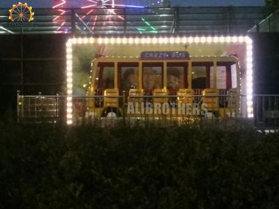 China Children Playground Crazy Dance Ride , Customized Waves Crazy Bus Ride for sale