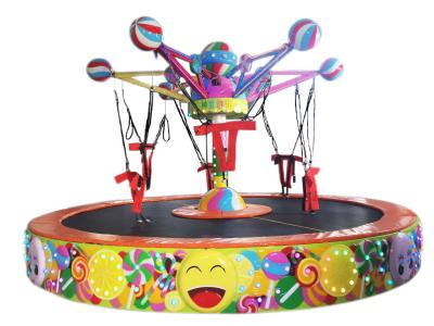 China 220 V-Lolly die de Springende Trampoline Aangepaste Kleur van Bungee roteren Te koop