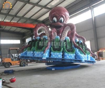 China Rotary Small Octopus Amusement Park Thrill Rides 8m * 8m Covered Area for sale