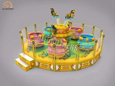 China Large Rotating Crazy Dance Ride Coffee Tea Cup Game 16p Capacity 2000kg Weight for sale