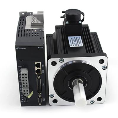 중국 Waterproof Nema51 130mm 130ST-M10010 17 bit absoluted 10N.M encoder servo motor 1000rpm driver kit for CNC 판매용