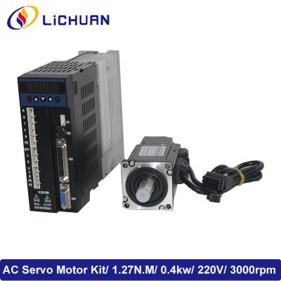 China Waterproof 400 Watt Servo Motor With Driver 0.4kw Servo Motor Driver Kit 60M01330B for sale