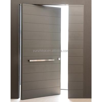 China sound insulation contemporary style wooden pivot door for villa main entrance revolving door designs for sale