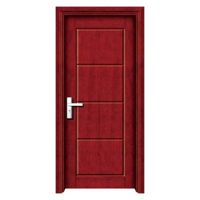 China Modern Simple Modern Bedroom Door Design HDF Solid Wood Panel Doors For Interior Room for sale