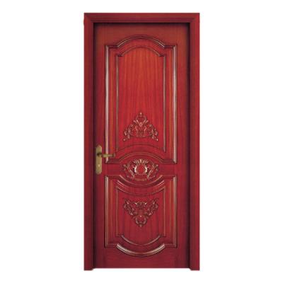 China Modern Mahogany Red Solid Wood Door Sold Well Cave Nice Pattern Design for sale