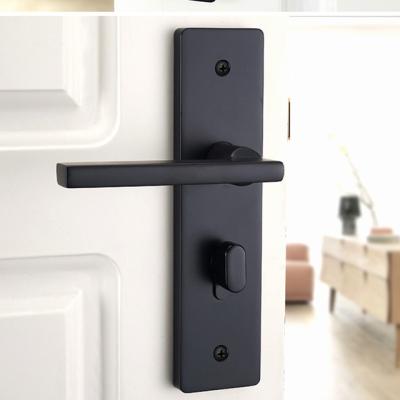 China Door Wood Interior Door Lock For Interior Door Wood Black Part Lock And Handle for sale