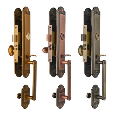 China security door villa home luxury many color choice for main entrance door lock with handle for sale