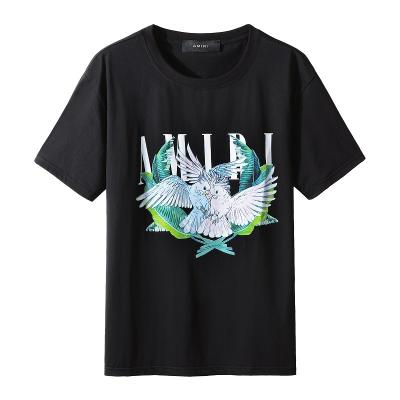 China Other XIANGHUI new wholesale summer casual T-shirt dipped print pattern fashion youth round-choked short-sleeved loose type for sale