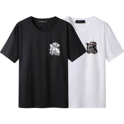 China XIANGHUI wholesale other men's cotton quality printing custom t-shirts drop shoulder oversized empty design t-shirt for sale