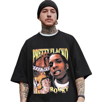 China Wholesale XIANGHUI Men's Plus Size Hip Hop Snoop Rocky Men's Other Hip Hop T Shirts Cotton T Shirts For Men for sale