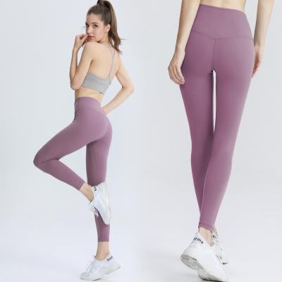 China XIANGHUI Breathable High Quality Gym Fitness Sets High Stretch Ladies Waist Sports Jogging Workout Gym Yoga Sport Leggings for sale