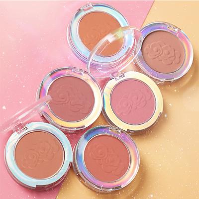 China Low Moq Pigment Private Label 6 Colors Waterproof High Ink Rose Blush Mini Matte Makeup Blush Palette for sale