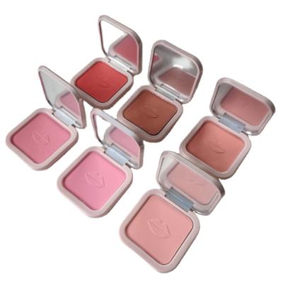 China Waterproof Pigment High Private Label Blush Palette 5 Colors Blush Mini Highlighter Beautiful Blush for sale