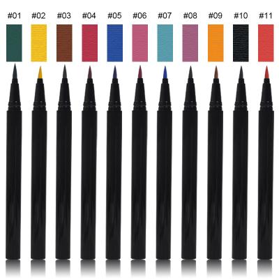 China 23 Colors Long Lasting Eyeliner Waterproof No Smear Liquid Eyeliner Custom Logo for sale