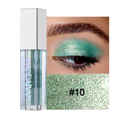 China 2021 Long Lasting New Eyeshadow 10 Colors Shimmer Pigmentlitter Shiny Smoky Best Selling Liquid Eyeshadow for sale