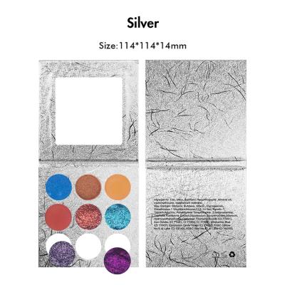 China Multifunctional Matte Waterproof Empty Eyeshadow Multichrome Diy Glitter Eyeshadow Palette 9 Colors Eyeshadow Dye Makeup Palette for sale