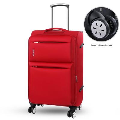 China Good Outdoor Quality Customized 20 22 24 26 Large Size 28 Inch Luggage Nylon Suitcase Soft Fabric Moving Luggage for sale