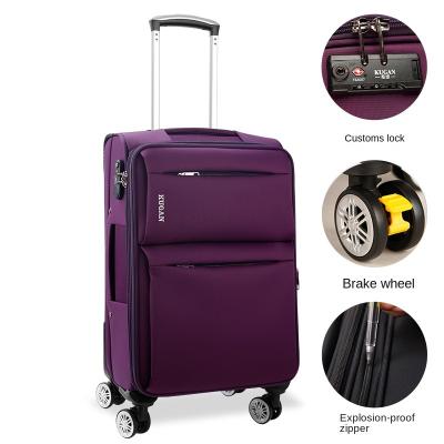 China Fashion Outdoor Travel Cloth Oxford Cloth Lightweight Durable Nylon Trolley Luggage for sale