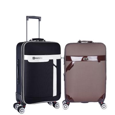 China New Outdoor Design Large Capacity Trolley Luggage Suitcases High End Leather Luggage for sale