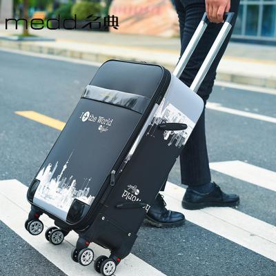 China Outdoor Hard Shell Suitcase Super Light PVC Luggage Set Luggage For Business for sale