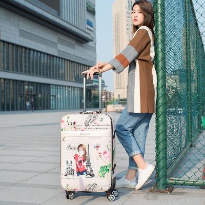 China Outdoor Wholesale Fashion Customized Trolley Suitcase With Spinner Wheels And Lock for sale