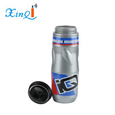 China 600ml bpa free customized PE portable logo printing water bottle for sale