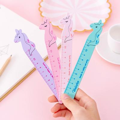 China Creative Streight Ruler Study Supplies Nice School Stationery Gift For Kids Natural Material Wooden Cute Ruler for sale