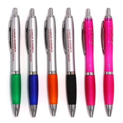 China office & School Pen Advertising Pen Squash Shape Silver Pen Holder Contact Ballpoint Pen Promotional Custom Logo for sale