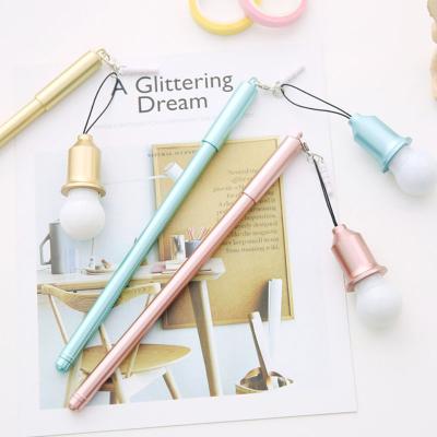 China Hot Sales Cartoon Gel Pen High Quality Normal Bulb Accessories Multicolor Cute Office LED Gel Pen for sale