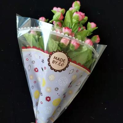 China Recycled Plastic Materials Flower Bouquets Flower Pot Sleeve Pack With Air Hole / Hibiscus Flower Sleeves for sale