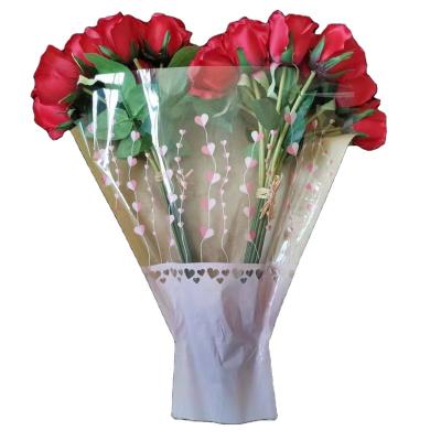 China Flower packaging opp cpp flower sleeve one touch sleeve cut flower sleeve for sale