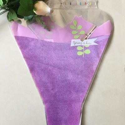 China Fresh Flower Packaging Flower Bouquets Flower Pot Plastic Sleeve Package With Air Hole Flower Sleeves for sale