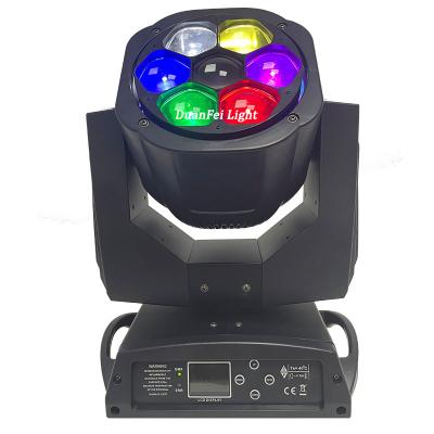 China Mini Stage DJ Disco Stage Lyre Head Beam Bee Eye 7x15w 4-in-1 RGBW Led Zoom Wash Beam Movinghead Light for sale