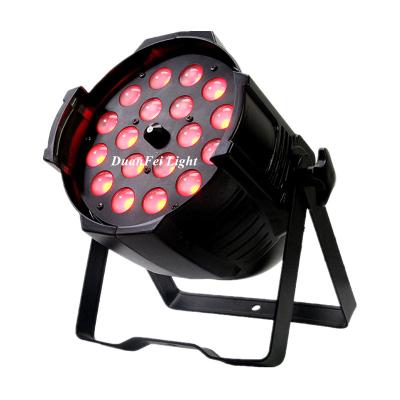 China High quality stage rgbwauv light indoor wash led par zoom 18x18w par box led 6in1 for sale